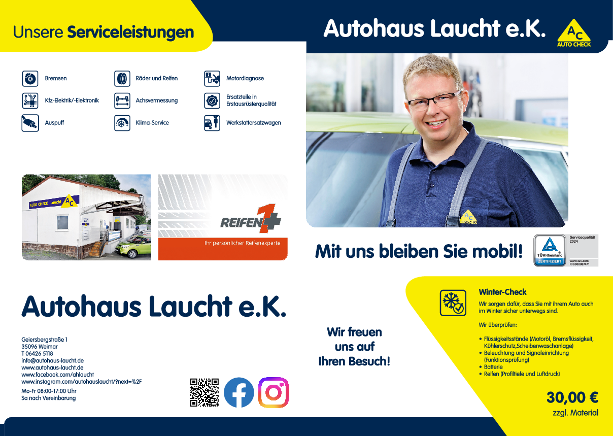 Bild von Werkstattprospekt von Autohaus Laucht e.K.