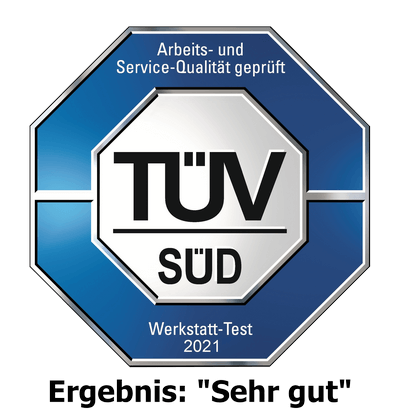 "Sehr gut" bei Werkstatttest von TÜV-Süd "Sehr gut" bei Werkstatttest von TÜV-Süd